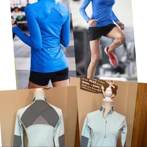ATHLETA S Candescent Running Half Zip Mint… - Picture 1 of 12